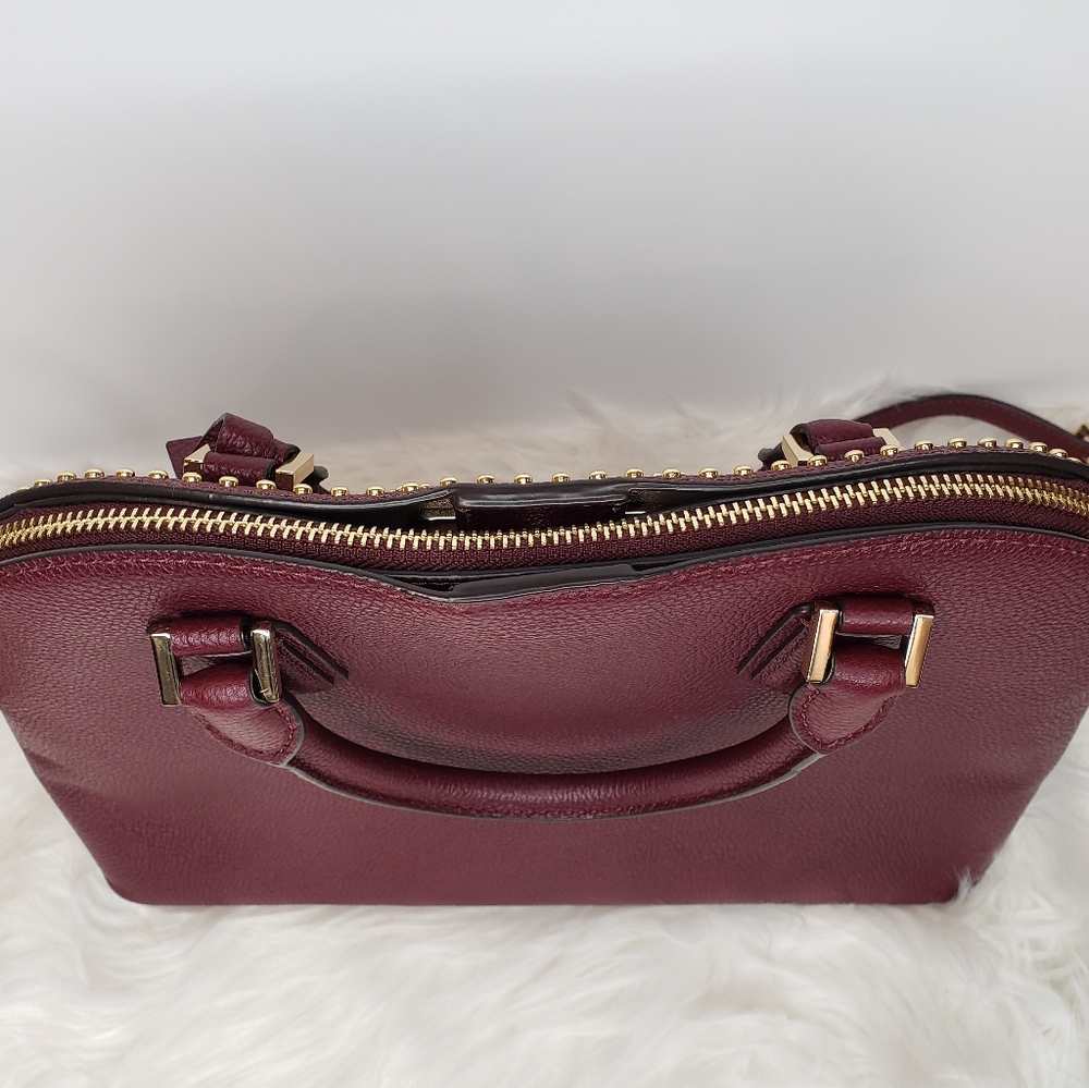 Rare MICHAEL KORS Adele Large Dome Satchel Purse - Picture 3 of 9